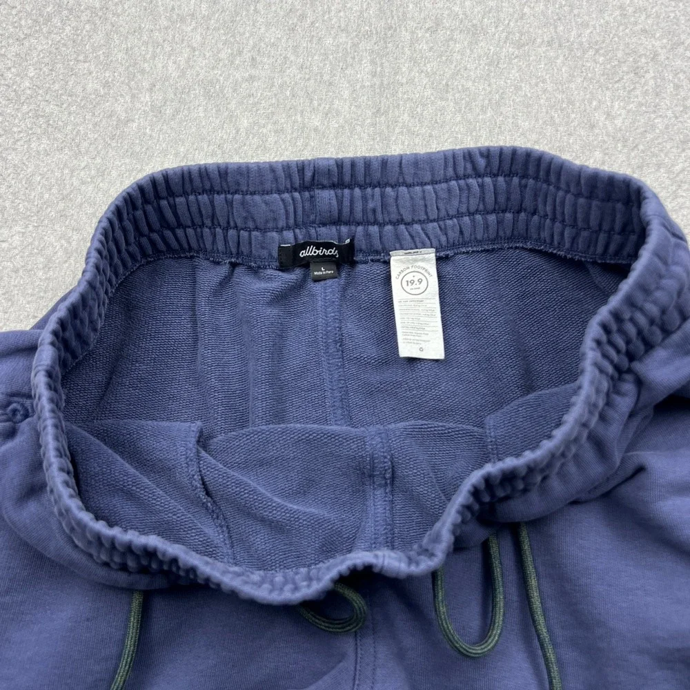 Allbirds R&R Sweatpants Men's Large Blue Organic Pima Cotton Hemp Jogger Pants